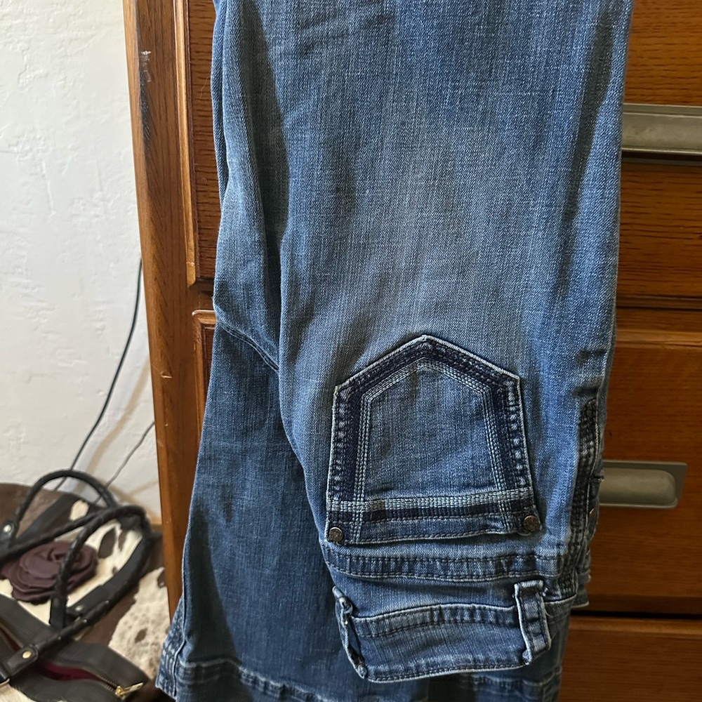 Stetson Blue Flare Wide Leg Jeans